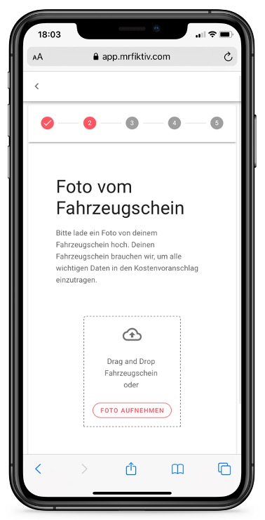 screenshot von mrfiktiv fahrzeugschein hochladen